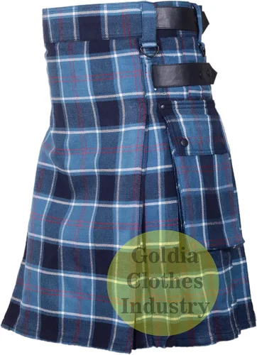 Vista 2 de Tartan Kilts l - Correas de cuero para hombre