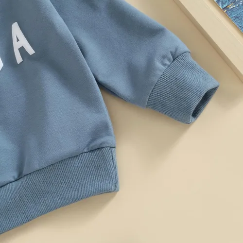 Vista 5 de Sprifallbaby Conjunto de ropa para bebé recién nacido, sudadera de manga larga y pantalones para niños pequeños, para otoño e invierno, 2 piezas