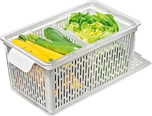 Vista 13 de OXO Good Grips Produce Saver - Contenedor mediano, 13.8 x 7.4 x 4.7 pulgadas, blanco
