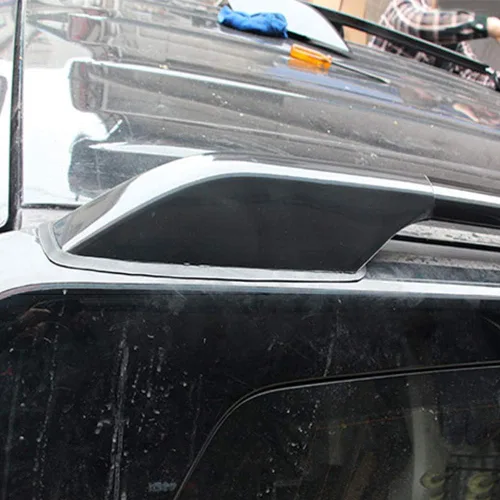 Vista 3 de ITrims Accesorios de coche portaequipajes de techo riel protector de extremo tapa de carcasa para Toyota Prado J120 FJ120 2003-2009 ABS 4 unids