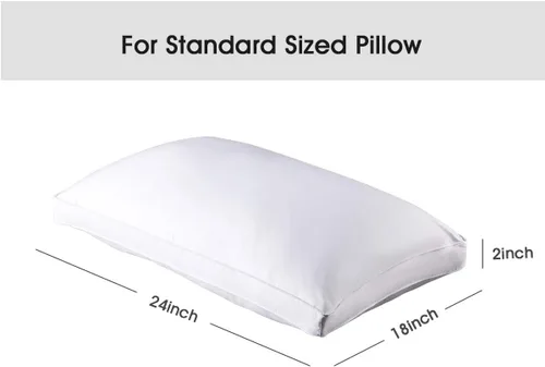 Vista 5 de STONECREST - Protector de almohada con refuerzo, 1 pieza, fundas de almohada con refuerzo de alta calidad (300 hilos de satén de refuerzo, estándar)