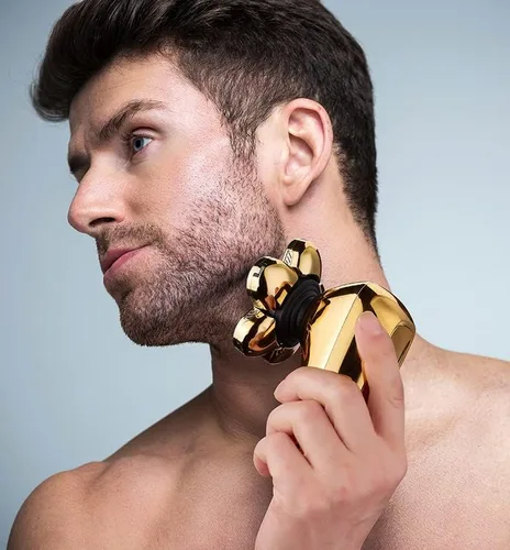 Vista 5 de Afeitadoras de cabeza para hombres calvos, pantalla digital 6 en 1, afeitadora eléctrica húmeda y seca, afeitadora de cabeza calva para hombres