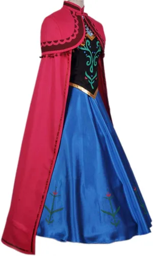 Vista 3 de Tinyones Disfraz de princesa para mujer disfraz de cosplay vestido de Halloween con capa