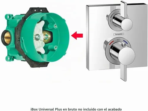Vista 4 de Hansgrohe Rough, iBox Universal Plus con paradas de servicio, ¾", 01850181