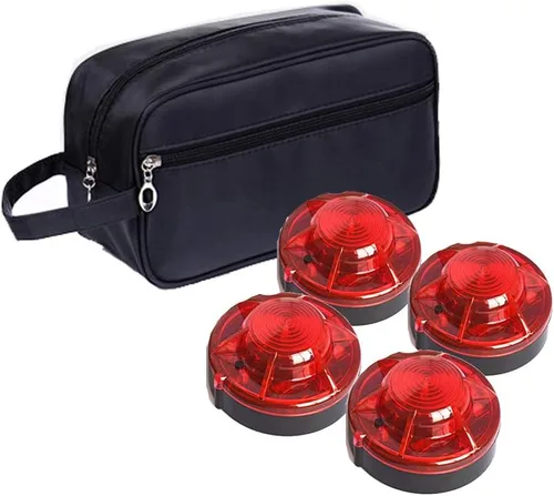 Vista 12 de Tumecos, luz LED de emergencia, señal de advertencia, destello de alerta. Baliza profesional con base magnética para vehículo, azul 1