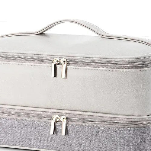 Vista 7 de Carrying Case, Fit for Shark Hair Dryer Double Layer Water Proof Hair Tools Travel Bag Storage Case for Curling Iron Attachments