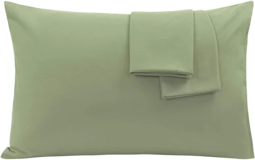 Vista 12 de PiccoCasa Paquete de 2 fundas de almohada de microfibra cepillada de lujo de 1800 hilos, fundas de almohada suaves para almohada estándar