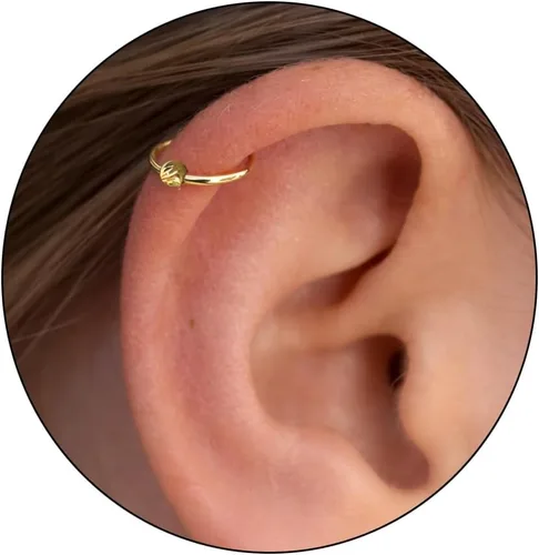 Vista 11 de Variedad de Pendientes de Aro para Cartílago