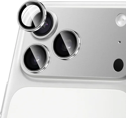 Vista 10 de Compatible con iPhone 13 Pro para iPhone 13 Pro Max, protector de lente de cámara antiarañazos, vidrio templado 9H, protector de cámara de metal a