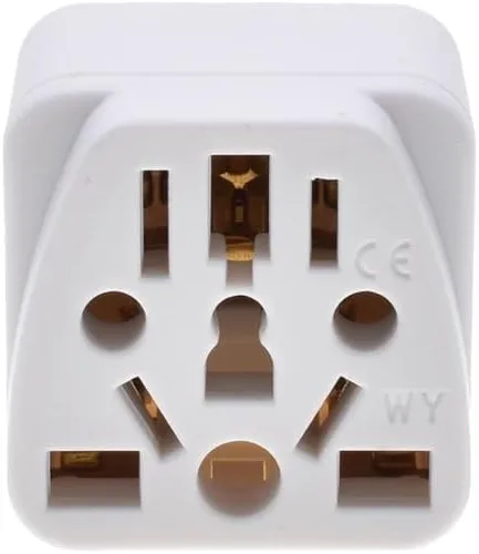 Vista 6 de Toptekits - Paquete de 2 adaptadores universales de enchufe de viaje, tipo B de EE. UU., convertidor de enchufe internacional a Estados Unidos Blanco