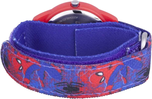 Vista 2 de Marvel Spider-Man - Reloj analógico de cuarzo con correa de nailon para niños Rojo Reloj analógico Spider-Man