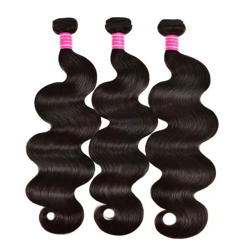 Vista 2 de Adigrace Paquetes de Cabello Humano 16 18 20 Pulgadas Paquetes de Ondas Corporales Cabello Humano 10A Paquetes de Cabello Humano Brasileño 100%