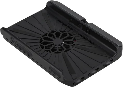 Vista 4 de Acouto Soporte de ventilador de enfriamiento Multi funcional Ventilador Ventilador USB Powered Cooler Pad Negro Laptop Pad