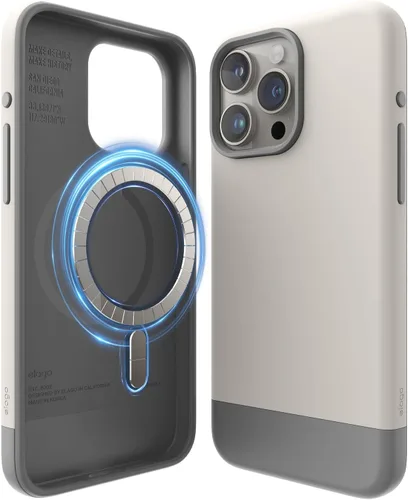Vista 8 de elago Funda compatible con iPhone 15 Pro Max, compatible con MagSafe, Glide, funda protectora de cuerpo completo, a prueba de golpes, funda delgada
