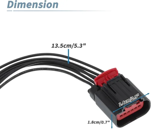 Vista 8 de Arnés de cableado del conector del sensor de flujo de aire masivo (MAF) para Ford Conector multiusos Pigtail para Lincoln para flujo de aire de masa