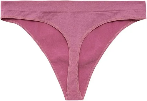 Vista 22 de Tangas francesas de cintura alta bragas de alta elasticidad sin costuras tangas Paquete de 3 Rojo
