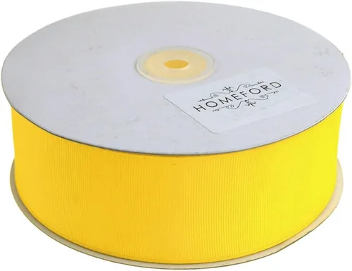 Vista 16 de Homeford Cinta de grogrén macizo, 50 yardas (1-1/2 pulgadas, oro antiguo)
