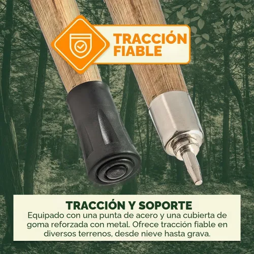 Vista 4 de SE WS631-52RH Bastón de madera natural con cabeza de raíz