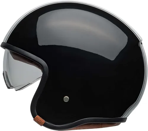 Vista 4 de Casco de motocicleta Bell TX501 Culture (negro brillante Rally/blanco - talla L)