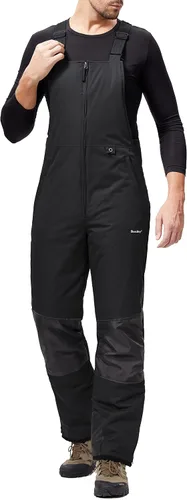 Vista 2 de Lelaki Mens Snow Bibs Ski Waterproof Windproof Insulated Overalls Snowboard Pants Winter