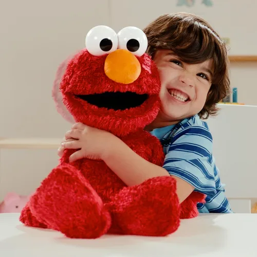Vista 2 de Sesame Street Tickle Me Elmo Giggle Max 18-Inch Interactive Plush Toy