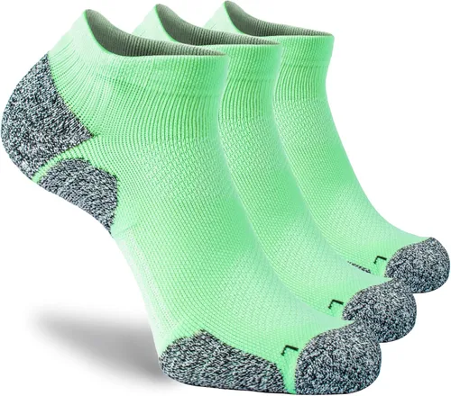 Vista 18 de CWVLC - Calcetines deportivos, hasta el tobillo, de compresión, acolchados, unisex, paquete variado