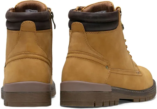 Vista 5 de Jousen Botas casuales para hombre, botas chukka con cremallera a la moda, amarillo (8118-yellow)