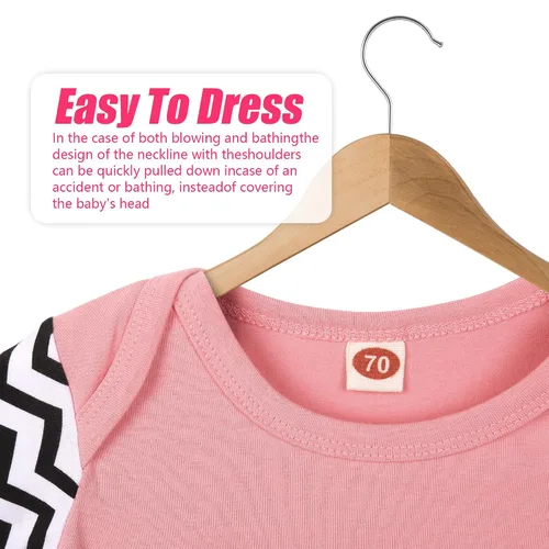 Vista 3 de Vestido de bebé recién nacido de 0 a 6 meses, vestido de dormir súper suave para recién nacido, camisón de manga larga para bebé, traje esencial