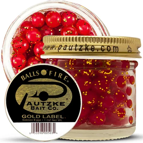 Vista 16 de Pautzke Balls O' Fire - Cebo para huevos de salmón 3-Etiqueta verde