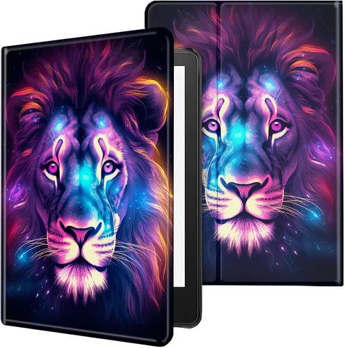 Vista 30 de Funda para tablet Kindle Fire 7 2019/2017 lanzamiento 9ª/7ª generación 7 pulgadas, ligera, protectora de piel sintética, cubierta inteligente