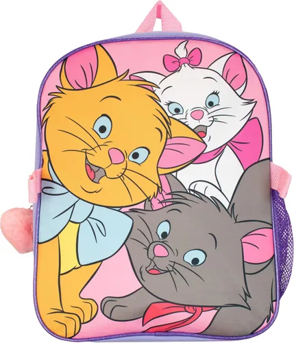 Vista 3 de Disney Mochila con lonchera Mochilas Aristocats Girls para la escuela Mochila escolar rosa para niños, Rosado, Mochilas Tradicionales