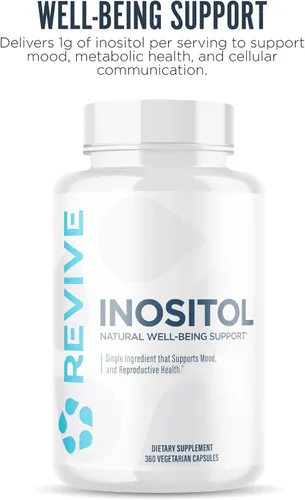 Vista 3 de Revive MD - Suplemento de inositol para hombres y mujeres, apoyo del estado de ánimo, equilibrio hormonal y salud reproductiva, apto para veganos