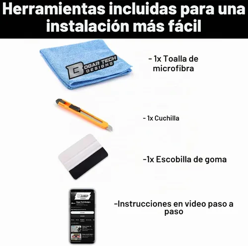 Vista 4 de BOGAR TECH DESIGNS Kit de película PPF de luz completa para faros delanteros compatible con Honda HR-V 2023-2025, sujetador transparente