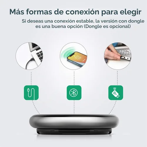 Vista 3 de Yealink Altavoz Bluetooth Micrófono de conferencia Equipos Certificado CP700 USB Full Duplex Algoritmo de reducción de ruido Oficina en casa 360°