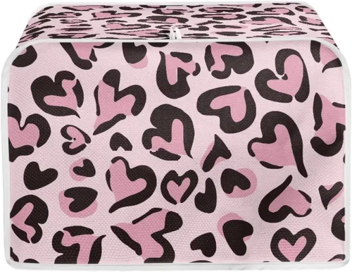 Vista 30 de chaqlin Cubierta para tostadora con estampado de chocolate, 2 rebanadas, resistente a las manchas, cubierta para horno de pan de diseño divertido