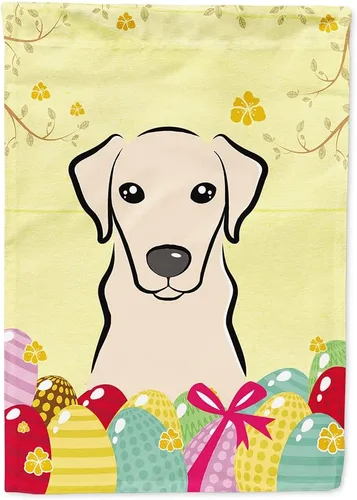 Vista 60 de Caroline's Treasures BB1920CHF - Bandera de caza de huevos de Pascua con diseño de bulldog francés, para casa, gran porche, para colgar en la pared