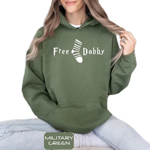 Vista 4 de Camisetas de Dobby gratis, regalo divertido para mujeres y hombres, calcetines gratis, camiseta gráfica, ropa casual de manga para verano, regalos
