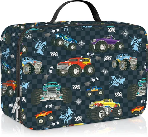 Vista 14 de Bolsa de almuerzo térmica aislada para niños Clastyle Sport Ball, grande, azul, con enfriador térmico, para niños, para picnic, escuela, canasta