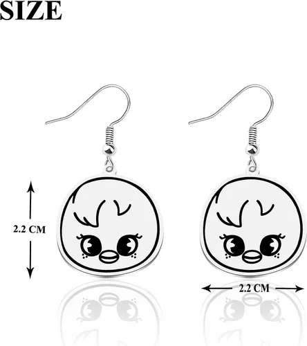 Vista 2 de OKEYCH Kpop Merchandise Kpop Fan Pendientes Kpop Music Lover Joyas para fanáticos (SK 06 pendientes)