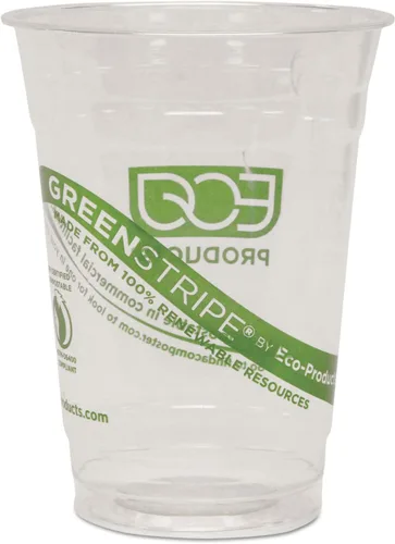 Vista 5 de Eco-Products EPCC16GS GreenStripe - Vasos fríos renovables y compostables, 16 onzas, 50/PK, 20 PK/CT