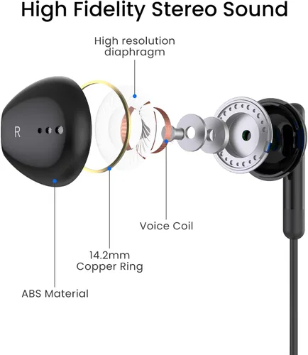 Vista 5 de Auriculares USB C para iPhone 17 16 15 Pro Max Plus iPad Pro USB C Auriculares con micrófono Control de volumen USBC auriculares con cable USB tipo