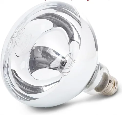 Vista 5 de Bombilla de lámpara de calor 250 vatios luz blanca infrarroja para servicio de alimentos (Dia120x142mm)