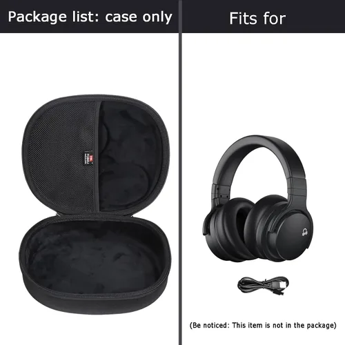 Vista 7 de FBLFOBELI Funda rígida de almacenamiento de auriculares para Silensys E7 / PurelySound E7 / MOVSSOU E7 / COWIN E7 / Tapela E7 / Audonia E7