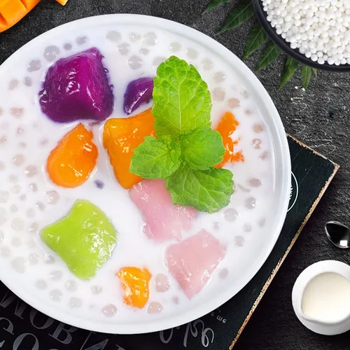 Vista 8 de Soeos Perlas de Tapioca de Sagú 14.1oz, sagú pequeño, rocío de sagú, granos