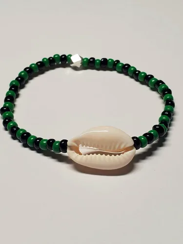 Vista 35 de 3 pcs Ilde Cowrie seashell Evil Eye Hamsa Hand Orisha Santeria Pulseras Bracelet Set