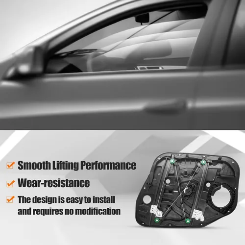 Vista 5 de X4XZ Regulador de Ventana Delantero Izquierdo de Repuesto Sin Motor Lado del Conductor Compatible con Hyundai Tucson 2016-2020 82471-D3011