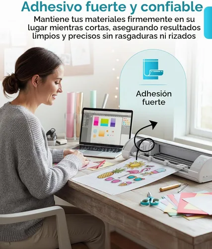 Vista 3 de Silhouette America CUT-MAT-24-3T Cameo - Alfombrilla de corte, color blanco