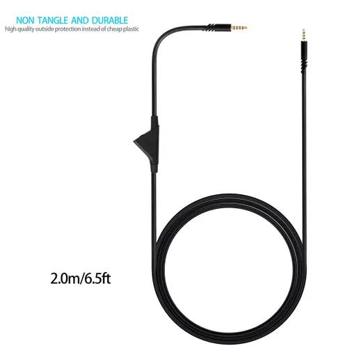Vista 2 de Cable de repuesto para cable de control de volumen en línea Astro A10 A40, cable de audio para juegos compatible con auriculares Astro A10 A40