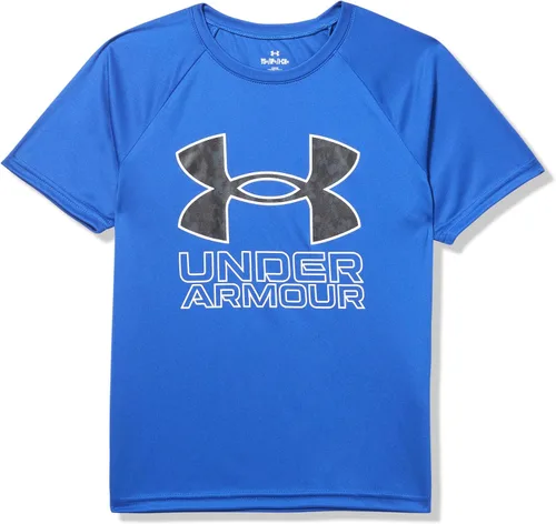 Vista 23 de Under Armour Camiseta de manga corta Tech Hybrid con estampado para niños