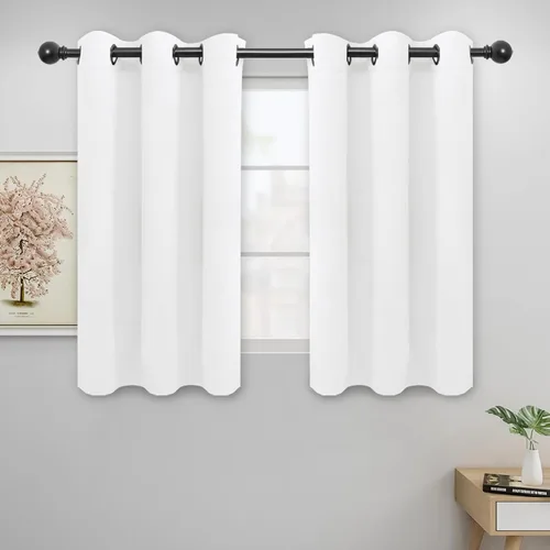 Vista 23 de Easy-Going - Cortinas opacas para dormitorio, aislamiento térmico sólido con ojales, cortinas de ventana para reducción de ruido, cortinas